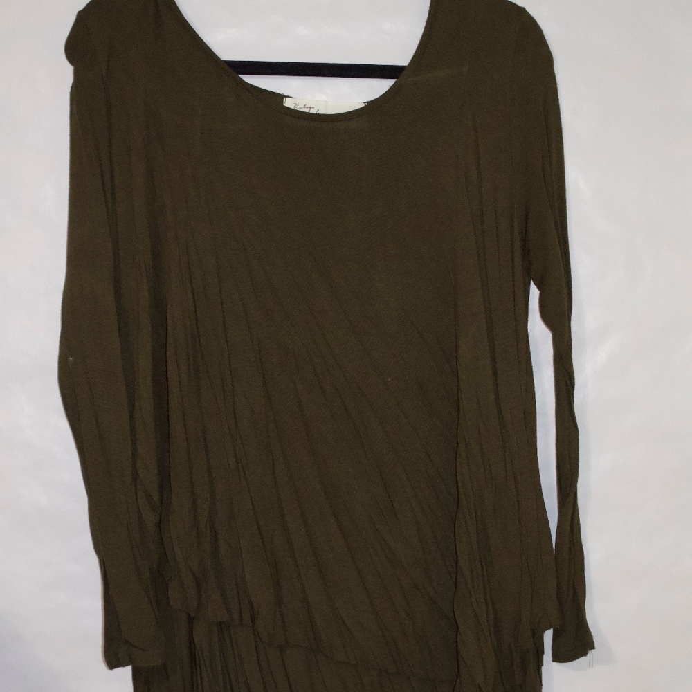Olive Green Long Sleeve Tunic